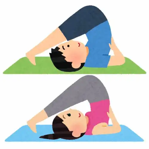  瑜伽形体做操做早操拉伸打太极锻炼身体健身锻炼卡通插画免扣素材手绘png15插画运动比赛健身