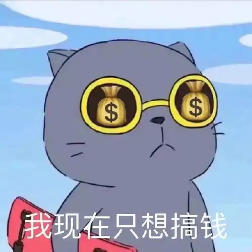 搞笑表情包图片我现在只想搞钱
