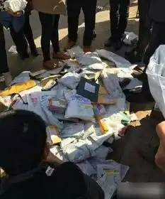  网曝发自北京的国际快件现身河北地摊售卖组图