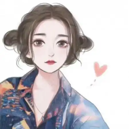  微信卡通情侣头像一男一女,爱你不离不弃