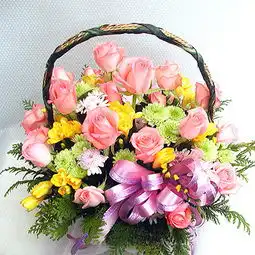 教师节花篮怡人芬芳