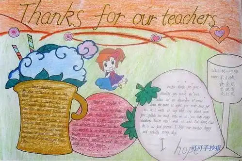 福利来袭教师节手抄报快乐来袭 福利来袭教师节手抄报快乐来袭