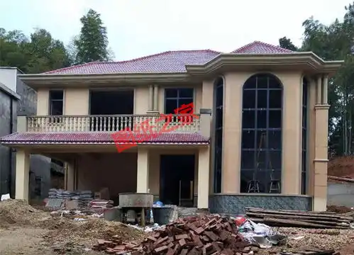 普通农村二层房子设计图,复式结构,带车库,占地160平米左右  普通农村二层房子设计图,复式结构,带车库,占地160平米左右