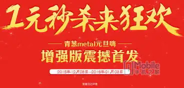  1元秒杀来狂欢青葱metal元旦嗨不停