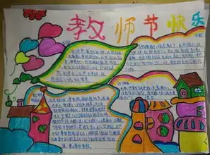 福利来袭教师节手抄报快乐来袭 福利来袭教师节手抄报快乐来袭