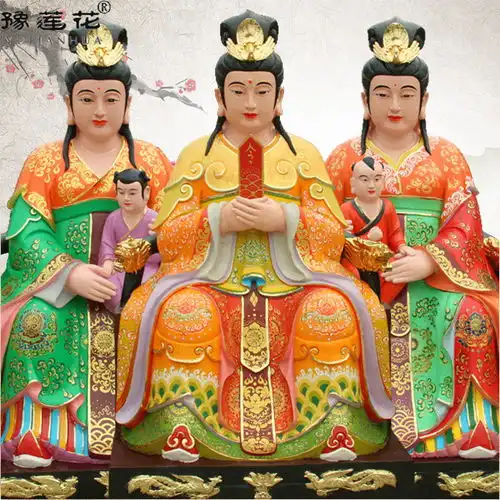 泰华三仙奶奶神像三奶奶是谁的化身碧霞元君神像三仙圣母娘娘神像  泰华三仙奶奶神像三奶奶是谁的化身碧霞元君神像三仙圣母娘娘神像