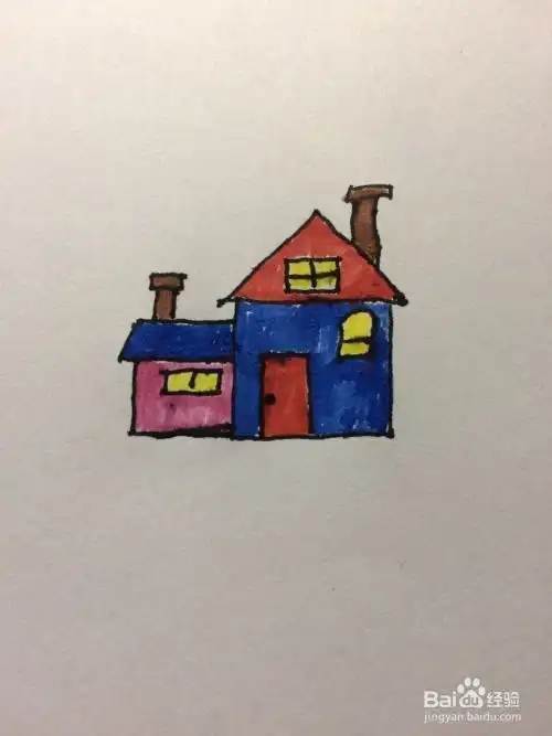  教孩子怎样画房子