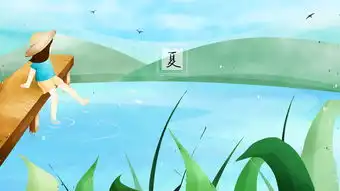  戴着帽子的小女孩坐在独木桥上玩水图片素材其他格式下载其他大全