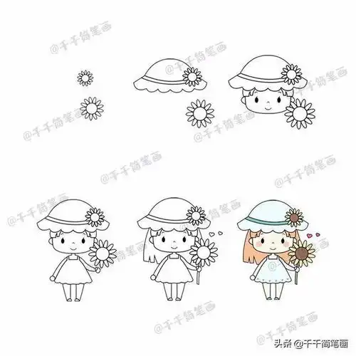  80可爱的卡通人物简笔画,其实真不难画