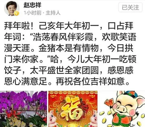 赵忠祥猪年画猪,网友老赵驴画得好,没想到猪也画得这么有趣  赵忠祥猪年画猪,网友老赵驴画得好,没想到猪也画得这么有趣