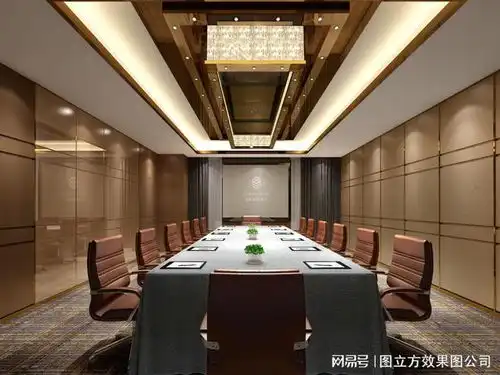  会议室背景墙设计效果图大全