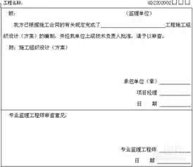  拟写一份正确的施工组织设计报审表