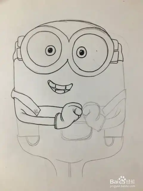  儿童简笔画小黄人教你画一个萌萌哒的小黄人