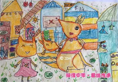  跟着画作感知生活第二期城色生活童画故事置地会儿童画展进行时