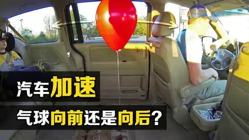  有趣的气球实验,当汽车突然加速,氦气球向前还是向后运动