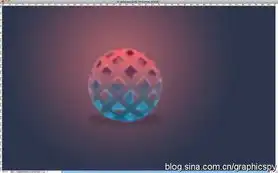 ps制作编织效果球体标志  ps制作编织效果球体标志