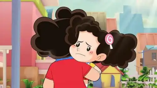  棉花糖骑自行车,刹车突然失了,云朵妈妈吓到了