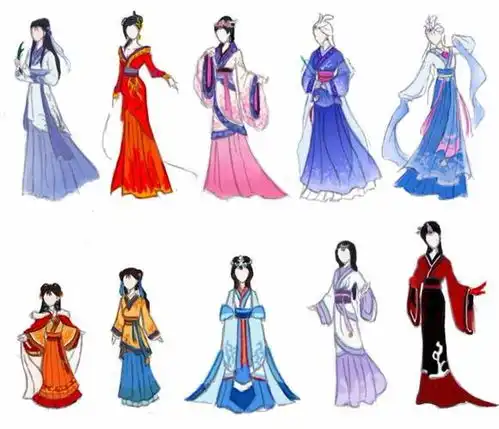  中国古代女生动漫图片我用来收集服饰的素材