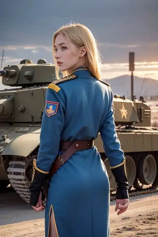  俄罗斯女兵军装时尚魅力超越坦克火力