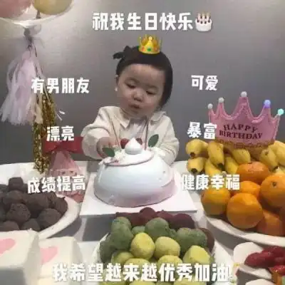 生日表情图片大全微信带字