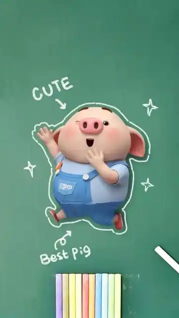 猪图片大全搞笑可爱猪小