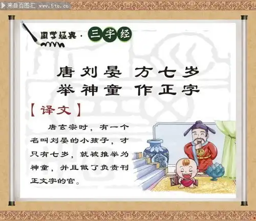 三字经国学文化挂图  三字经国学文化挂图