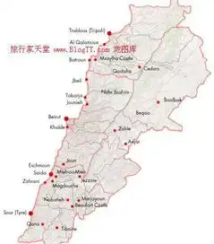  黎巴嫩地图全图,黎巴嫩地图高清版下载8264户外8264.com