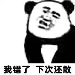  我错了下次还敢熊猫头表情包