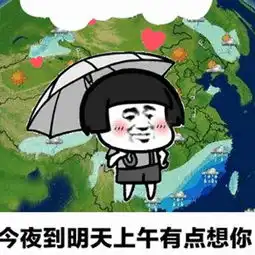 雨表情包天气预报