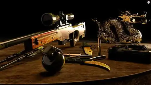  传说百战穿金甲csgo龙狙壁纸给足排面