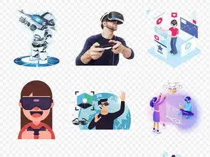  vr游戏虚拟现实未来高科技生活海报素材背景图片png
