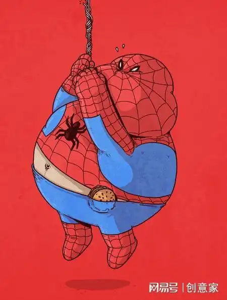  搞笑胖子超级英雄漫画绘画欣赏胖子超级英雄
