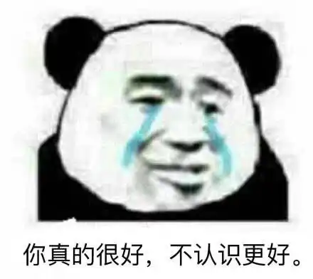 没你不行熊猫头表情包觉