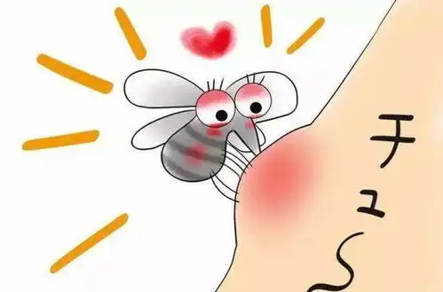 蚊子叮俩包图片