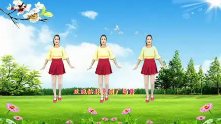  广场舞你像三月桃花开背面舞曲好听舞姿优美原创舞蹈含分解教学mp4