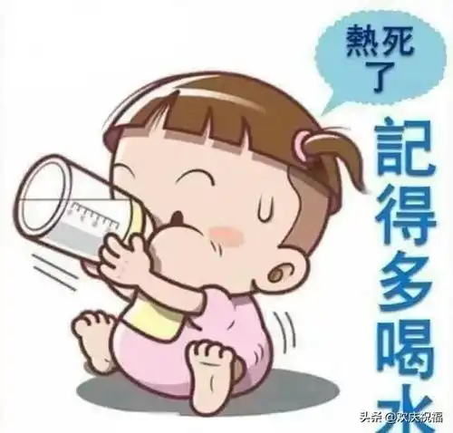 夏天热的图片 搞笑图片