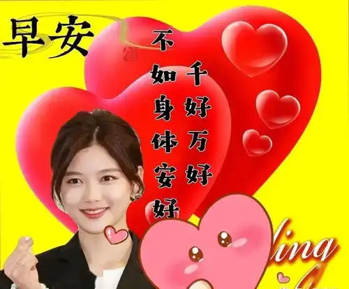  非常漂亮的美女早安动态表情图片2021秋日群发早上好问候美女动态表情图片