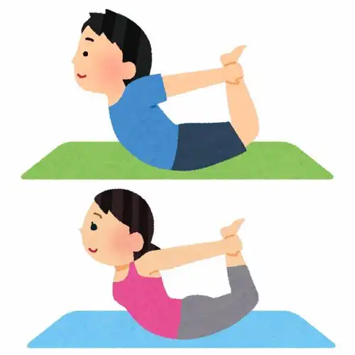  瑜伽形体做操做早操拉伸打太极锻炼身体健身锻炼卡通插画免扣素材手绘png14插画运动比赛健身