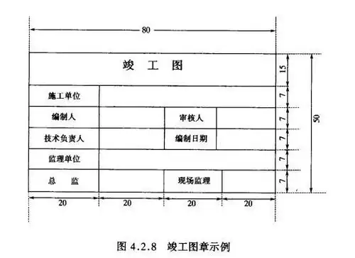 竣工图章尺寸是多少