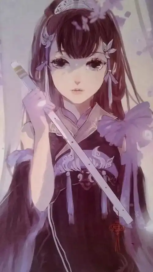  紫色的画,亲,你变紫了吗