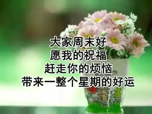 周末问候大家早上好祝福语录图片特漂亮早上好图片表情动态带字