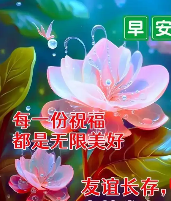 今日早安问候语早安祝福图,特别精彩