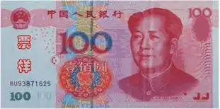  梅花100元纸币第五套人民币