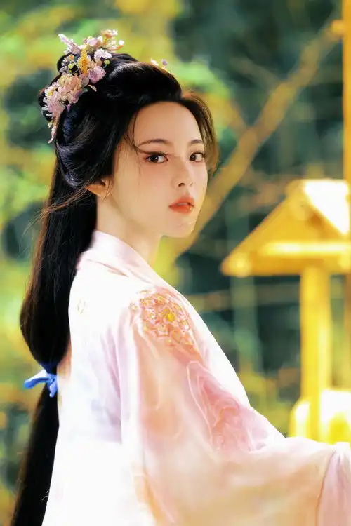  组图杨超越晒七时吉祥生图剧照古装造型温婉美貌动人