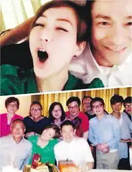  郑秀文与许志安同居心情好刘德华陪庆生