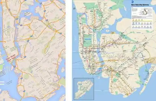  纽约航海地铁地图