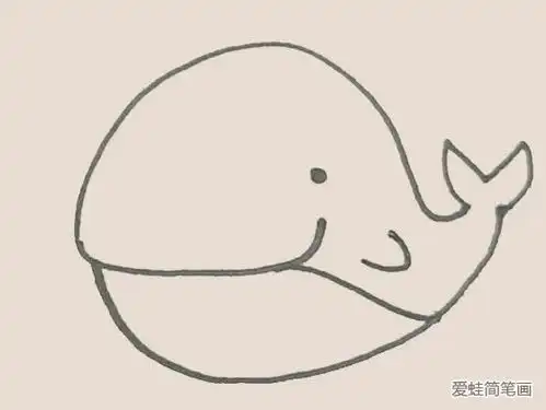  鲸鱼简笔画