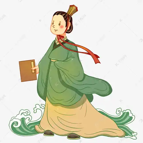  古代卡通人物屈原素材图片免费下载千库网