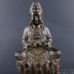  精雕天然沉香木坐莲观音摆件木雕工艺