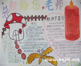  教师节手抄报